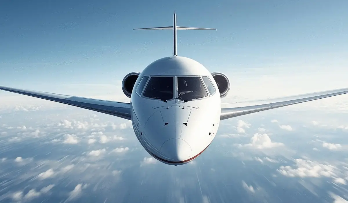 avión volando en cielo despejado