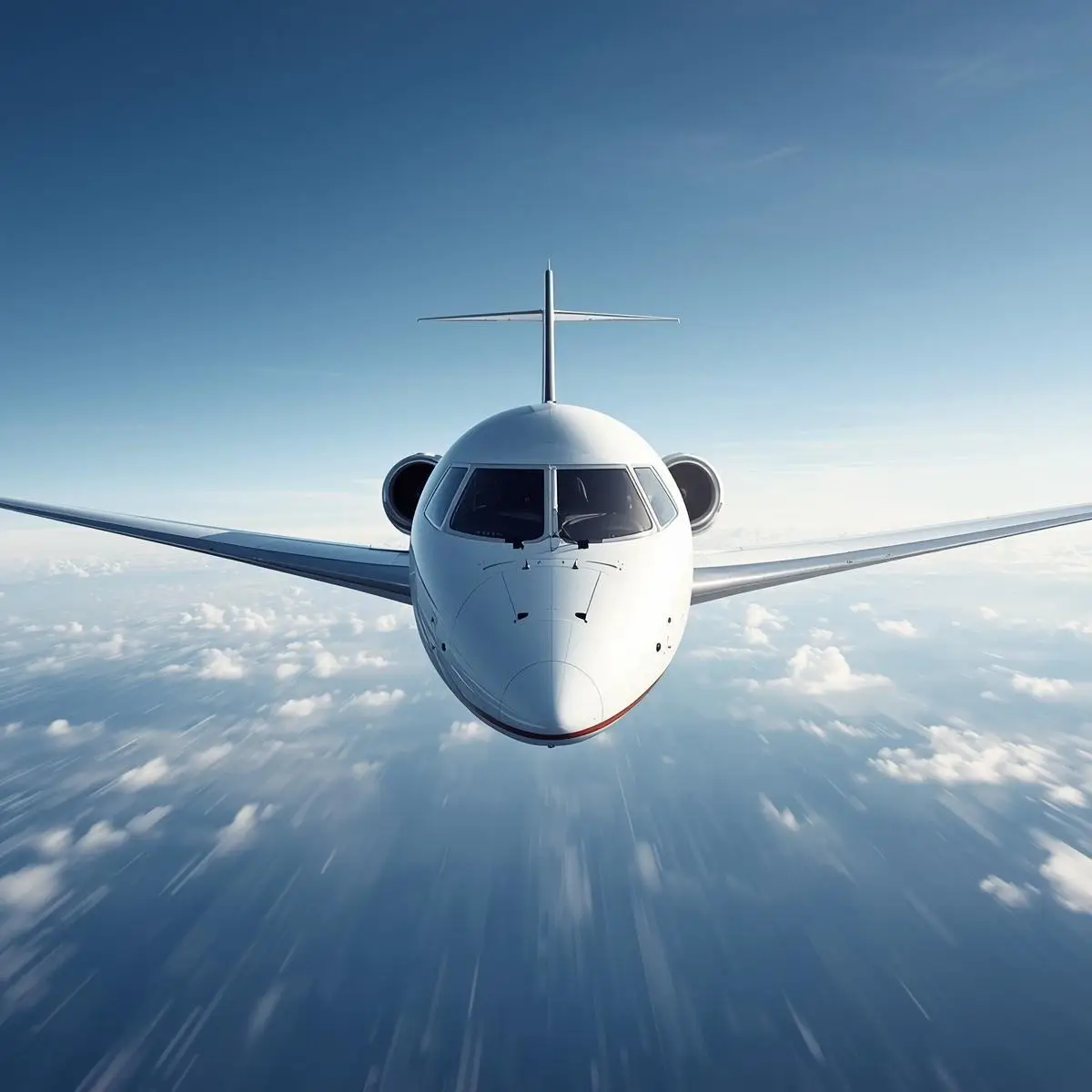 avión volando en cielo despejado