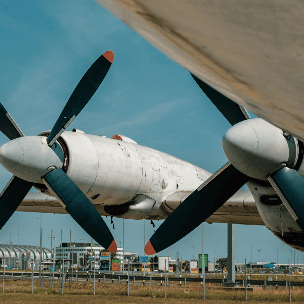 hélices de dos aviones