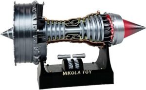 Maqueta de un modelo de motor Turbofan