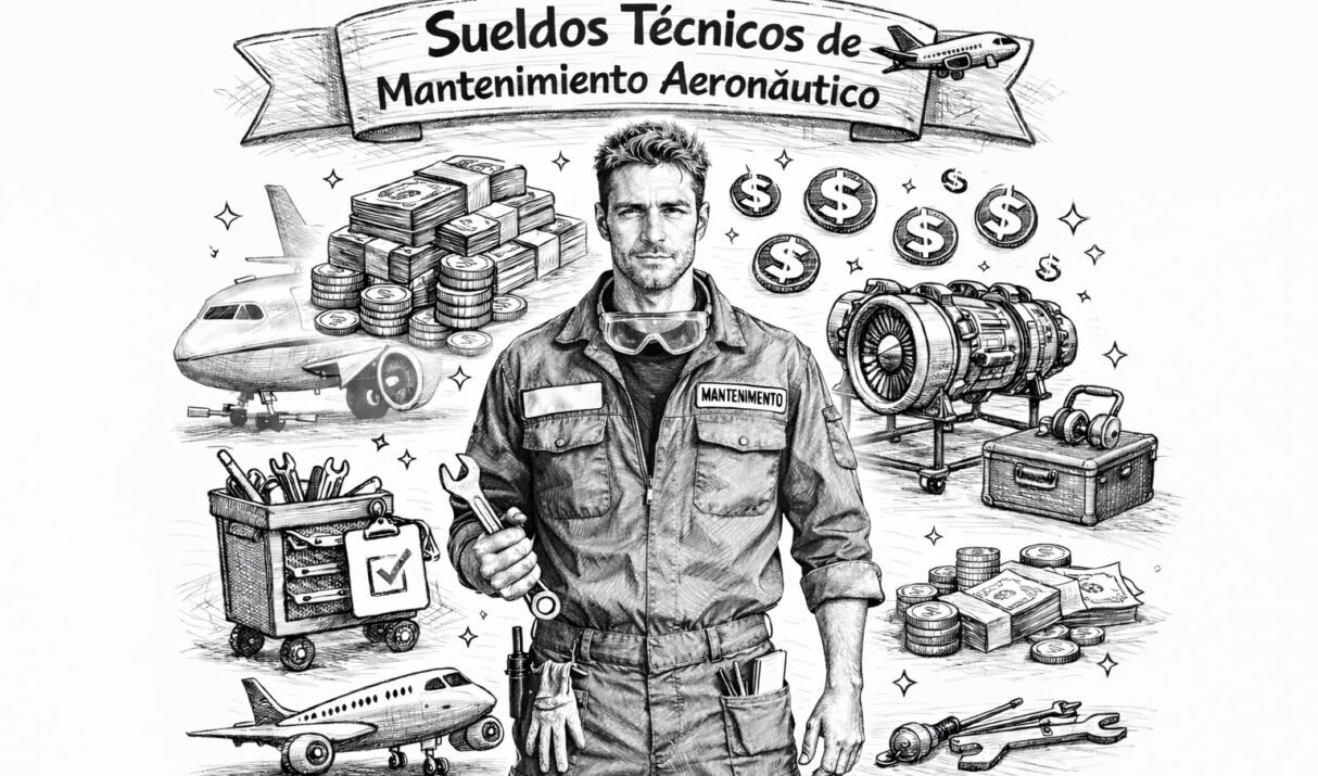 Sueldo de un Técnico de Mantenimiento Aeronáutico en España: cuánto cobra un TMA y cómo mejorar su salario